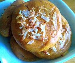 烤芝士心椰丝南瓜饼的做法