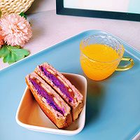#我要上首焦#减肥减脂这样吃☞香蕉紫薯三明治的做法图解6