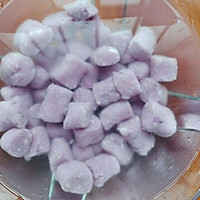 紫淮山红薯加奶糖水的做法图解11