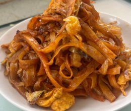10分钟出锅的素炒饼，真香的做法