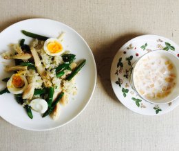 减肥餐：芦笋鸡胸肉烩饭的做法