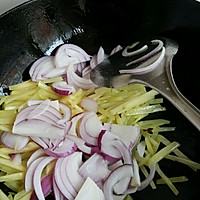 醋溜洋葱土豆丝的做法图解5