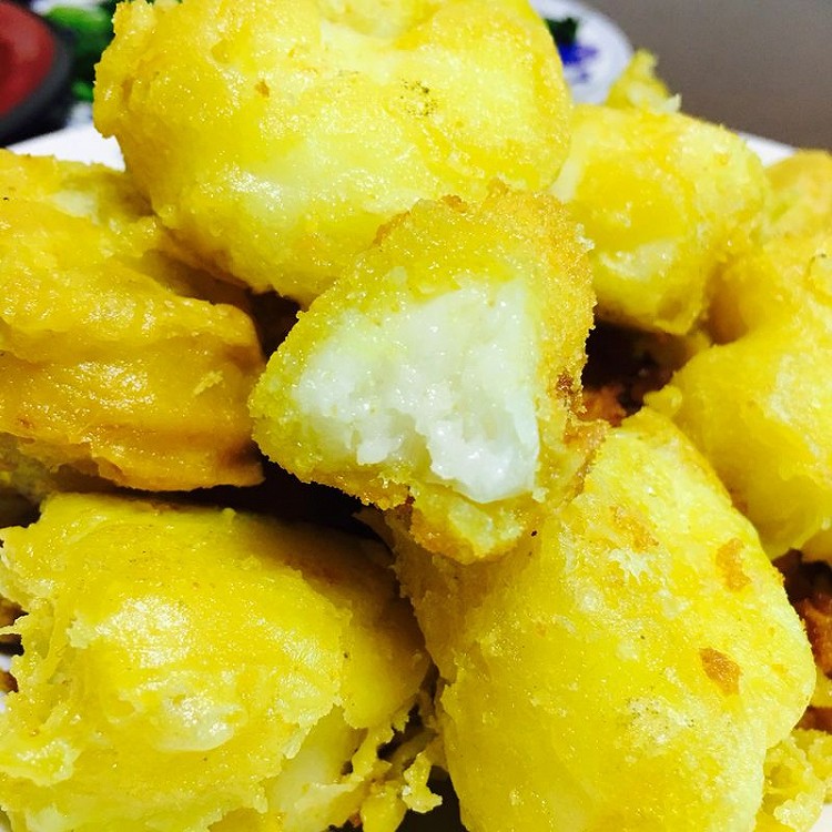 炸脆皮炸牛奶的做法