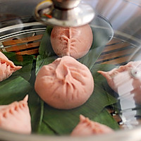 粉色佳人（素包子）的做法图解15