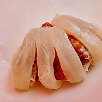 鲜香佛手白菜蒸酿肉馅的做法图解5