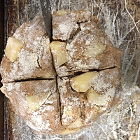 肉桂苹果全麦面包｜健康烘焙的做法图解3