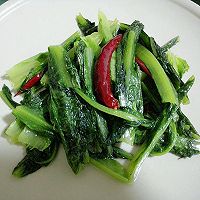 清炒油麦菜的做法图解4