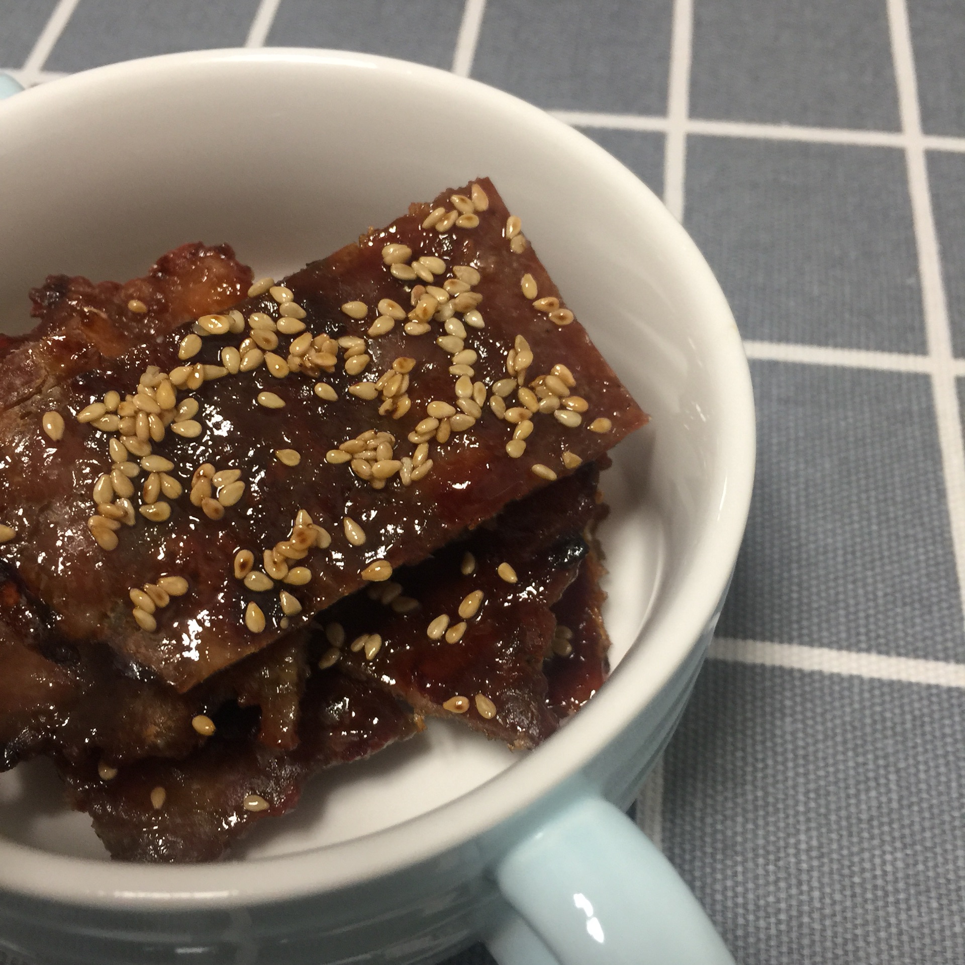 Pork breast in honey sauce