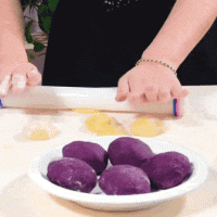 紫薯芝士仙豆糕的做法图解8