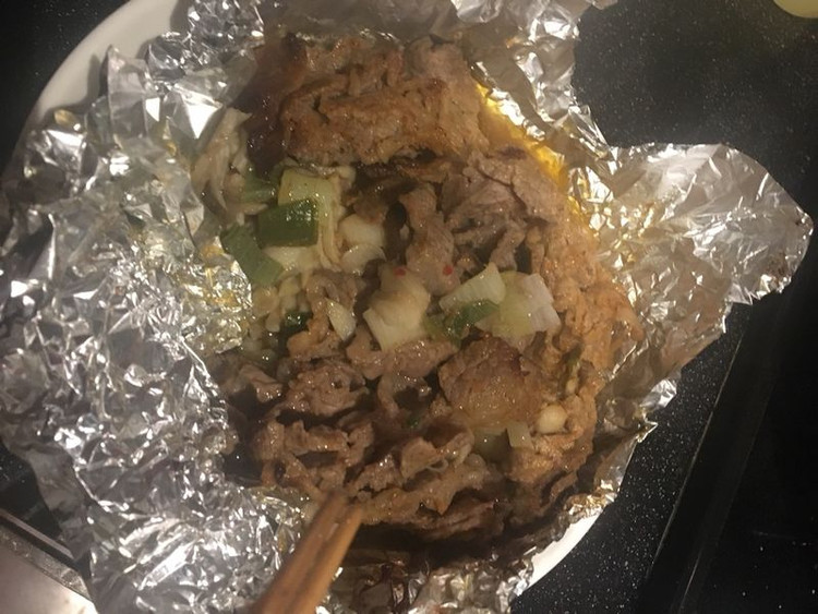 生菜烤肉的做法