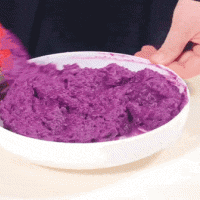 紫薯芝士仙豆糕的做法图解3
