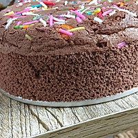 #美味开学季#六寸巧克力戚风蛋糕的做法图解6