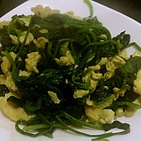 菠菜炒蛋的做法图解2
