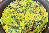 减脂菠菜鸡蛋饼的做法