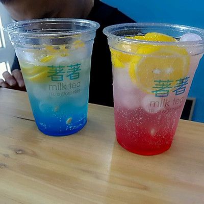 冰蓝柠檬汽水