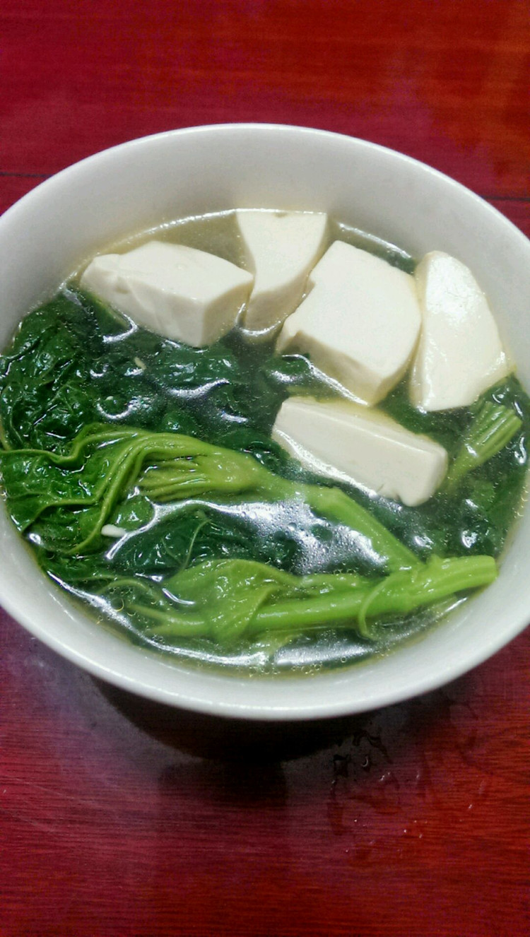 冬苋菜豆腐汤的做法