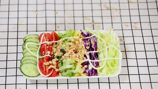 谷小脆彩虹蔬菜麦片沙拉——排水肿，促瘦身的做法图解4