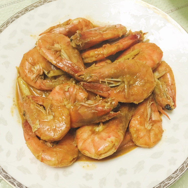 泰式椰浆咖喱虾【纯正泰式风味】的做法
