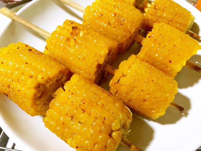 Home baked corn