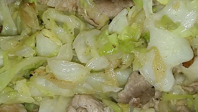 卷心菜炒肉片