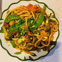 时蔬炒乌冬的做法图解2