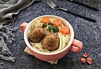自制牛肉丸面条#柏翠辅食节-营养佐餐#的做法