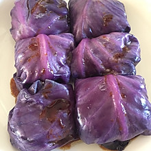 鲜虾紫甘蓝包饭