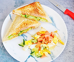 健康早餐三明治的做法