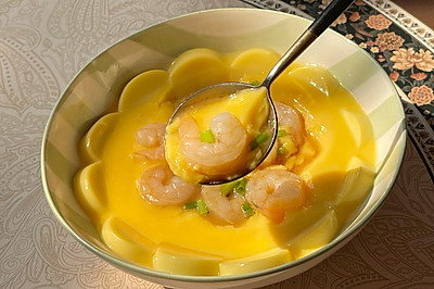 玉子豆腐蒸鸡蛋虾仁