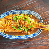 家烧野生大黄鱼.的做法图解9