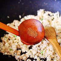 #多力金牌大厨带回家-上海站#豆渣茼蒿虾仁小豆沫的做法图解8