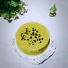 #好吃不上火#【蒸】抹茶蜜豆蒸蛋糕