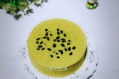 【蒸】抹茶蜜豆蒸蛋糕