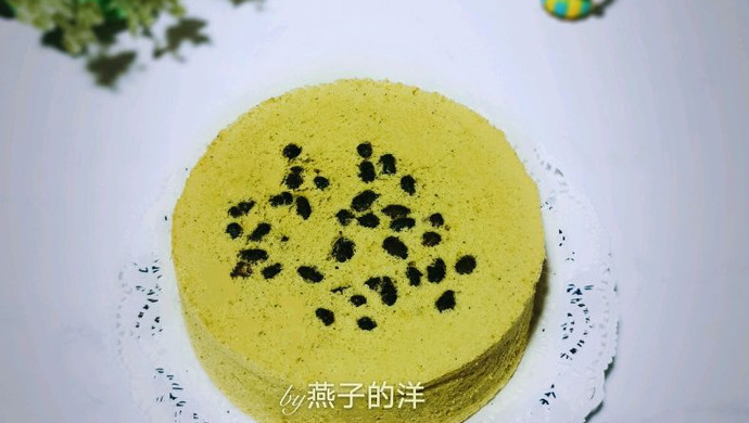 【蒸】抹茶蜜豆蒸蛋糕