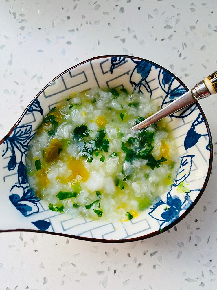 青菜南瓜鱼片粥-八月龄宝宝辅食的做法