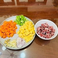 #米饭最强CP#超级无敌下饭的神菜土豆黑椒牛肉粒的做法图解1