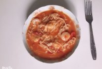 茄汁芝士虾仁烩金针菇的做法