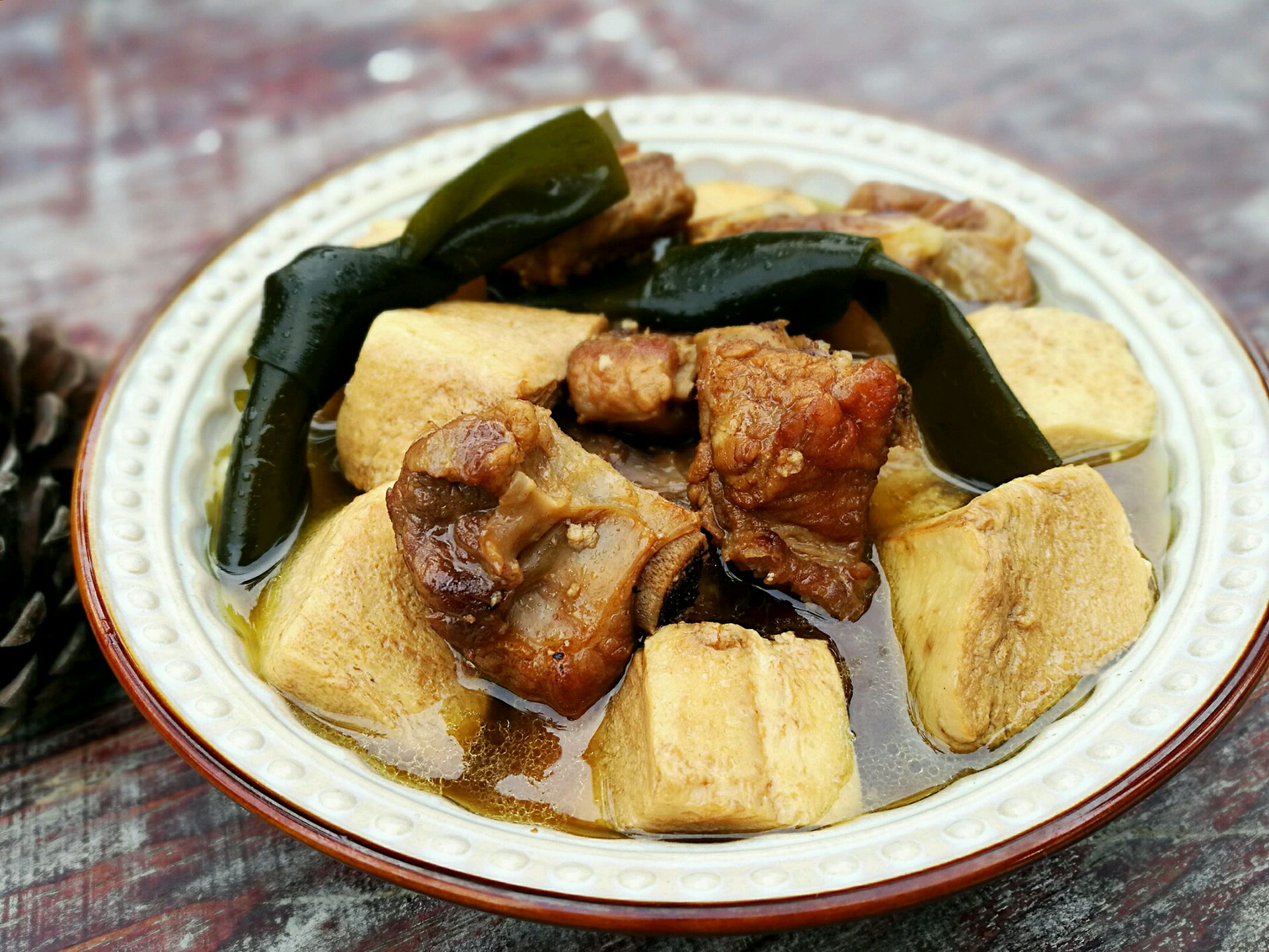 豆腐炖海带图片