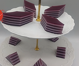 紫薯椰汁马蹄糕做法，千层马蹄糕制作方法，糕点详细教程的做法