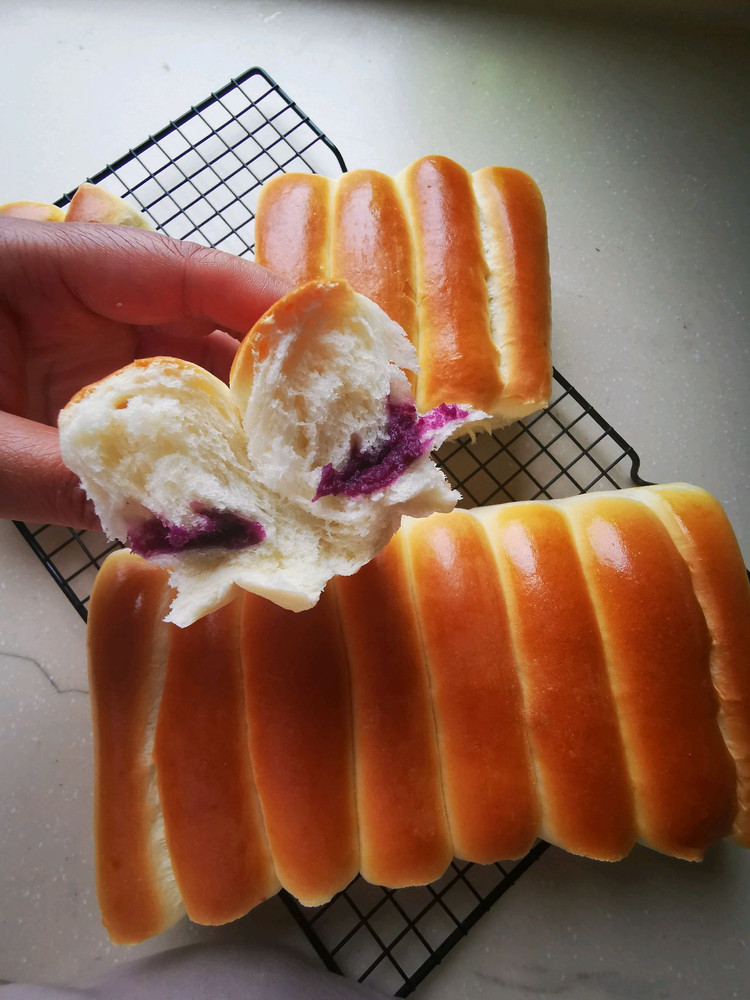 紫薯排包的做法