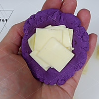 芝心紫薯糯米饼#年味十足的中式面点#的做法图解6
