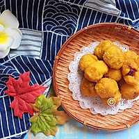 南瓜紫薯球的做法图解14