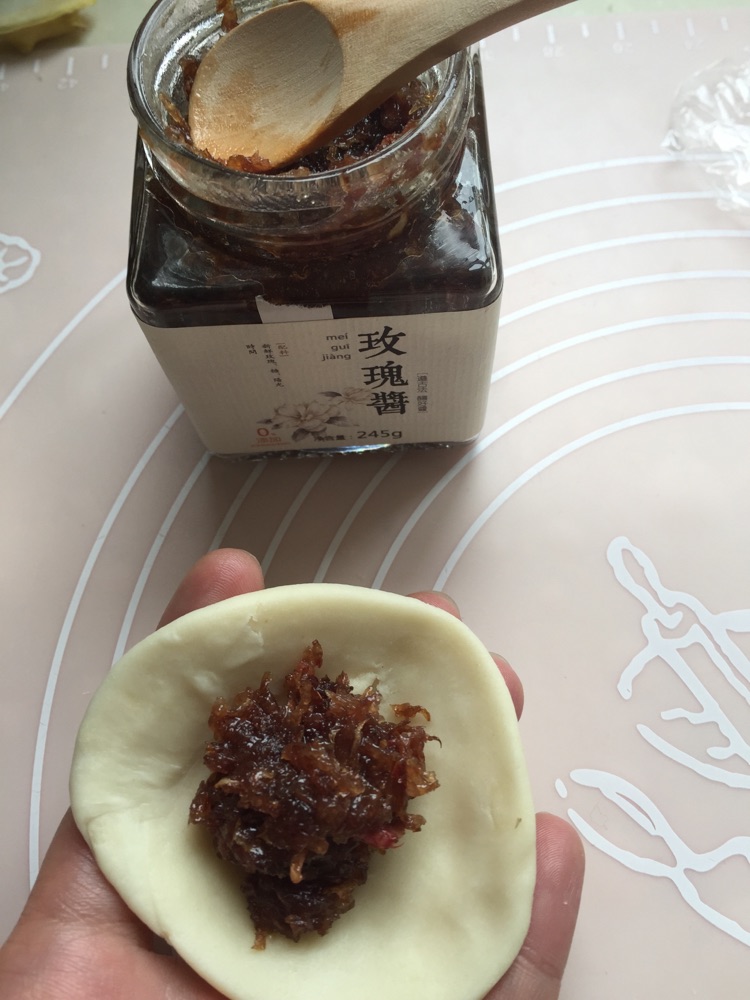 口口醇香-玫瑰花酱饼的做法图解9