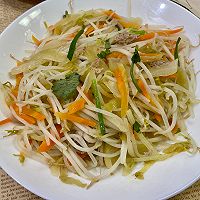 咸菜炒豆芽的做法图解11