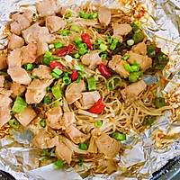 锡纸金针菇鸡脯肉的做法图解3