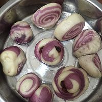 双色紫薯包（芝麻紫薯陷）的做法图解14