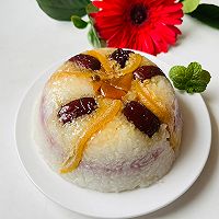 #我的2024年夜饭#橘香紫薯八宝饭的做法图解6