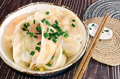 三种馅料的馄饨水饺