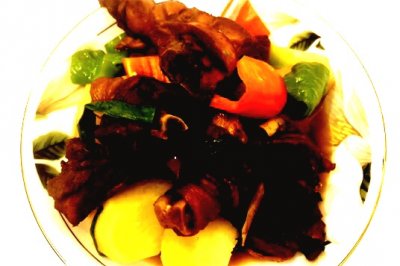 薯块炒老鸡腿