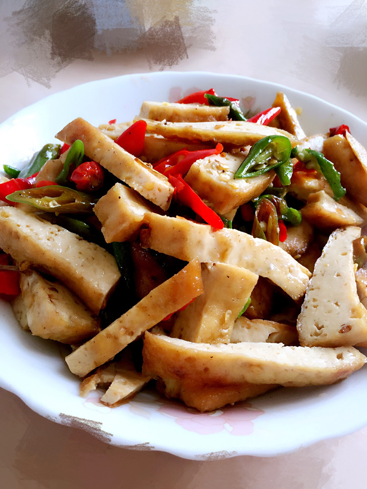 爆炒豆腐条的做法